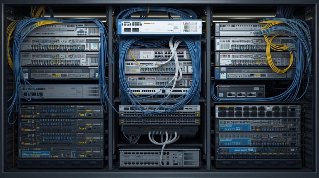 full enterprise network setup (cisco mikrotik + windows linux)